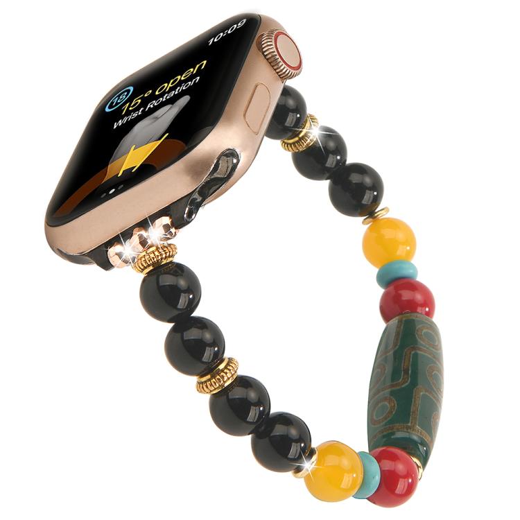 Bracelet de montre tibétain en perles, Pour Apple Watch 46mm / 49mm / 45mm / 44mm, Pour Apple Watch 42mm / 41mm / 40mm / 38mm