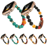 Bracelet de montre tibétain en perles, Pour Apple Watch 46mm / 49mm / 45mm / 44mm, Pour Apple Watch 42mm / 41mm / 40mm / 38mm