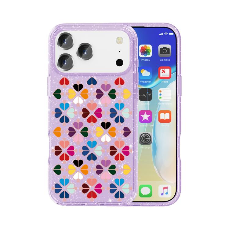 Coque de téléphone à motif cœur rouge en cristal scintillant, pour iPhone 17 Pro Max, pour iPhone 17 Pro