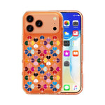 Coque de téléphone transparente en cristal avec motif de cœur rouge, pour iPhone 17 Pro Max, pour iPhone 17 Pro