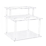 Présentoir de rangement pour sirops de café en acrylique transparent à double couche, pour comptoir de bar ou de cave à vin