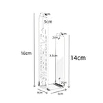 1 Pair/Pack Clear Acrylic Curtain Tieback Holder Curtain Clips, Support Drill-free and Drilled Installation