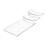 Entretoises murales de protection antidérapantes en acrylique transparent pour meubles, lot simple/paquet, lot double/paquet