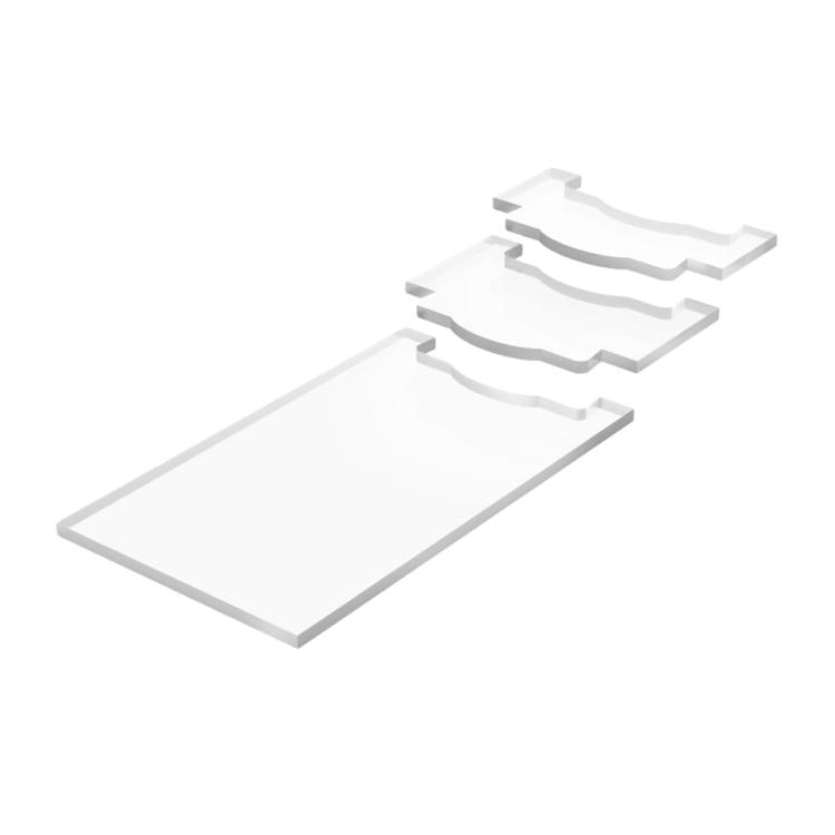 Entretoises murales de protection antidérapantes en acrylique transparent pour meubles, lot simple/paquet, lot double/paquet