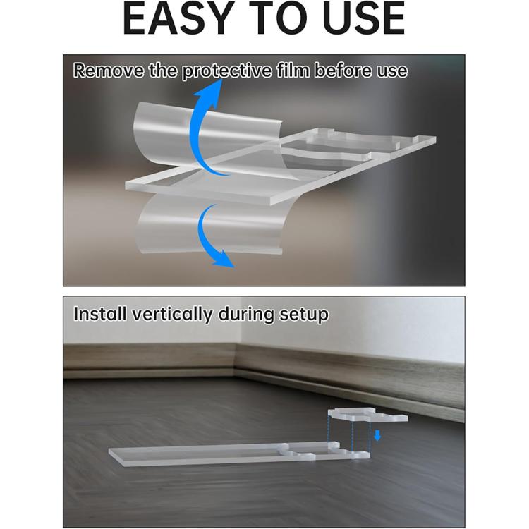Entretoises murales de protection antidérapantes en acrylique transparent pour meubles, lot simple/paquet, lot double/paquet