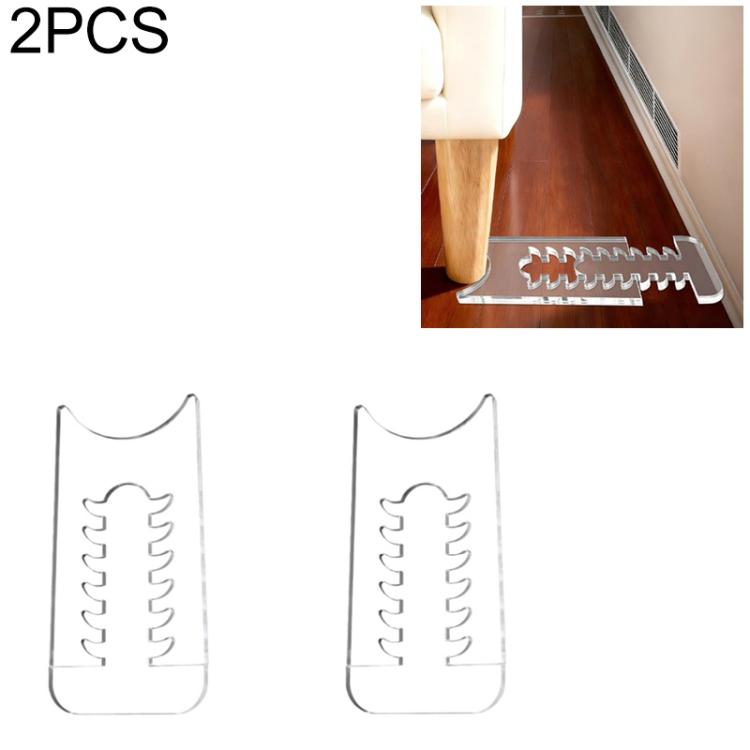 Entretoises murales de protection antidérapantes réglables en acrylique transparent pour meubles, lot de 1, lot de 2