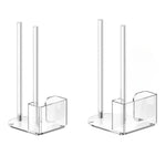 Support de rangement transparent en acrylique pour couvercles de pots Mason, ouverture standard de 70 mm, ouverture standard de 86 mm, 70 mm et 86 mm, lot de 2