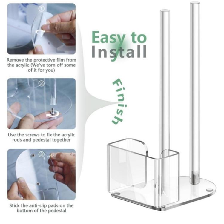 Support de rangement transparent en acrylique pour couvercles de pots Mason, ouverture standard de 70 mm, ouverture standard de 86 mm, 70 mm et 86 mm, lot de 2