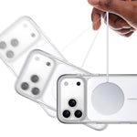 Coque de téléphone antichoc magnétique en PC translucide, pour iPhone 17 Pro Max, pour iPhone 17 Pro