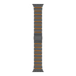Bracelet de montre en alliage de titane et silicone avec fermoir magnétique à une perle, pour Apple Watch 46mm / 49mm / 45mm / 44mm, pour Apple Watch 42mm / 41mm / 40mm / 38mm