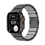 Bracelet de montre en alliage de titane et silicone avec fermoir magnétique à une perle, pour Apple Watch 46mm / 49mm / 45mm / 44mm, pour Apple Watch 42mm / 41mm / 40mm / 38mm