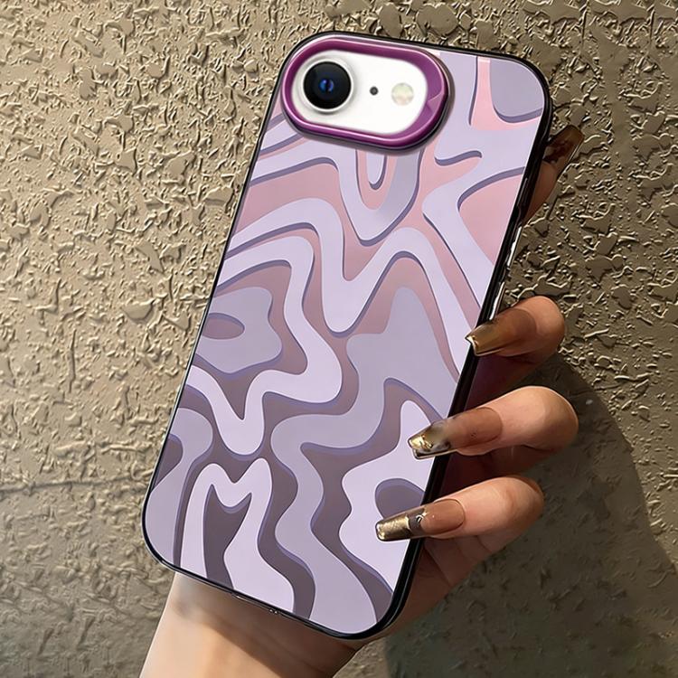 Étui de téléphone 2 en 1 en PC givré à motif de rayures ondulées IMD, pour iPhone 17e / 16e, pour iPhone 17 Pro Max, pour iPhone 17 Pro, pour iPhone 17, pour iPhone Air, pour iPhone 16 Pro Max, pour iPhone 16 Pro, pour iPhone 16 Plus, pour iPhone 16