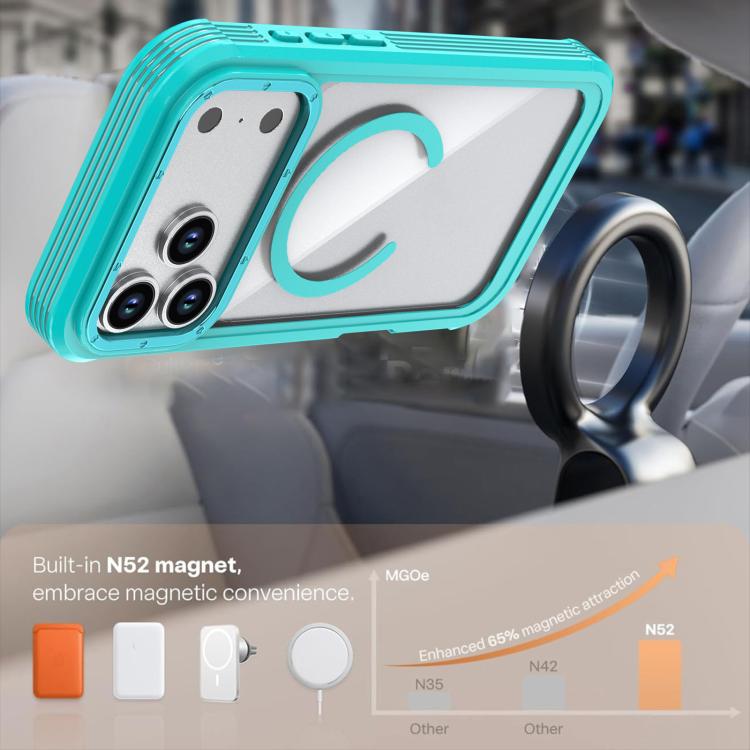 Coque de téléphone magnétique en acrylique à couverture complète avec clip arrière, pour iPhone 17 Pro Max, pour iPhone 17 Pro, pour iPhone 17, pour iPhone Air, pour iPhone 16 Pro Max, pour iPhone 16 Pro