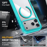 Coque de téléphone magnétique en acrylique à couverture complète avec clip arrière, pour iPhone 17 Pro Max, pour iPhone 17 Pro, pour iPhone 17, pour iPhone Air, pour iPhone 16 Pro Max, pour iPhone 16 Pro