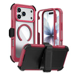 Coque de téléphone magnétique en acrylique à couverture complète avec clip arrière, pour iPhone 17 Pro Max, pour iPhone 17 Pro, pour iPhone 17, pour iPhone Air, pour iPhone 16 Pro Max, pour iPhone 16 Pro