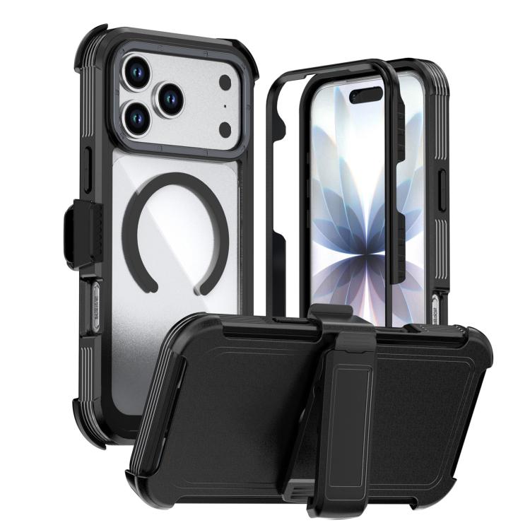 Coque de téléphone magnétique en acrylique à couverture complète avec clip arrière, pour iPhone 17 Pro Max, pour iPhone 17 Pro, pour iPhone 17, pour iPhone Air, pour iPhone 16 Pro Max, pour iPhone 16 Pro
