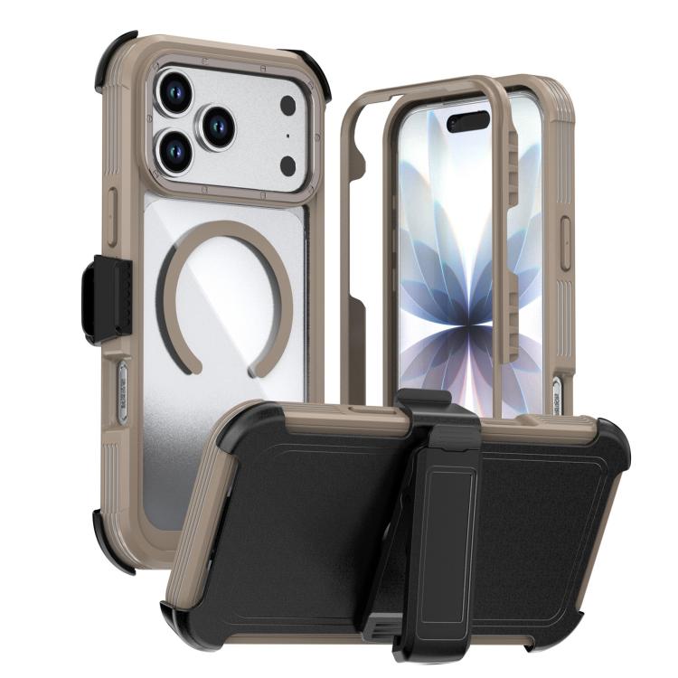Coque de téléphone magnétique en acrylique à couverture complète avec clip arrière, pour iPhone 17 Pro Max, pour iPhone 17 Pro, pour iPhone 17, pour iPhone Air, pour iPhone 16 Pro Max, pour iPhone 16 Pro