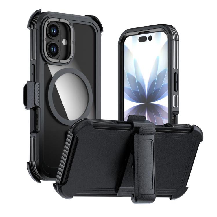 Coque de téléphone magnétique en acrylique à couverture complète avec clip arrière, pour iPhone 17 Pro Max, pour iPhone 17 Pro, pour iPhone 17, pour iPhone Air, pour iPhone 16 Pro Max, pour iPhone 16 Pro