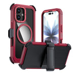 Coque de téléphone magnétique en acrylique à couverture complète avec clip arrière, pour iPhone 17 Pro Max, pour iPhone 17 Pro, pour iPhone 17, pour iPhone Air, pour iPhone 16 Pro Max, pour iPhone 16 Pro