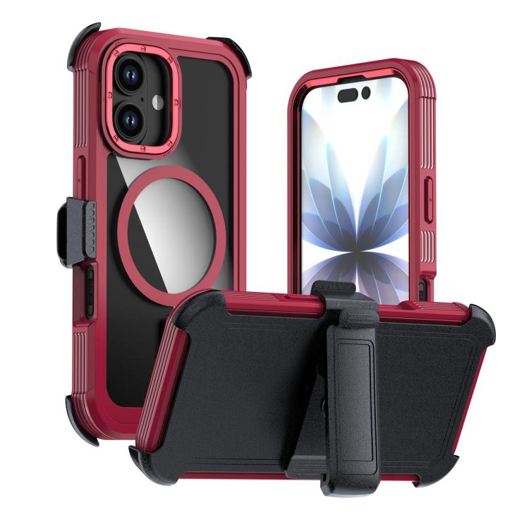 Coque de téléphone magnétique en acrylique à couverture complète avec clip arrière, pour iPhone 17 Pro Max, pour iPhone 17 Pro, pour iPhone 17, pour iPhone Air, pour iPhone 16 Pro Max, pour iPhone 16 Pro