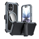Coque de téléphone magnétique en acrylique à couverture complète avec clip arrière, pour iPhone 17 Pro Max, pour iPhone 17 Pro, pour iPhone 17, pour iPhone Air, pour iPhone 16 Pro Max, pour iPhone 16 Pro