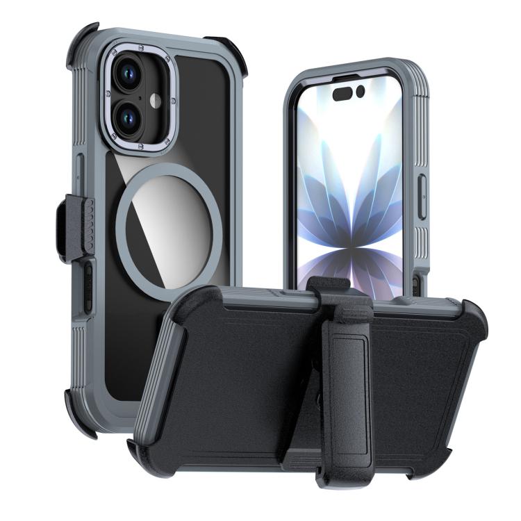 Coque de téléphone magnétique en acrylique à couverture complète avec clip arrière, pour iPhone 17 Pro Max, pour iPhone 17 Pro, pour iPhone 17, pour iPhone Air, pour iPhone 16 Pro Max, pour iPhone 16 Pro