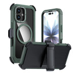 Coque de téléphone magnétique en acrylique à couverture complète avec clip arrière, pour iPhone 17 Pro Max, pour iPhone 17 Pro, pour iPhone 17, pour iPhone Air, pour iPhone 16 Pro Max, pour iPhone 16 Pro