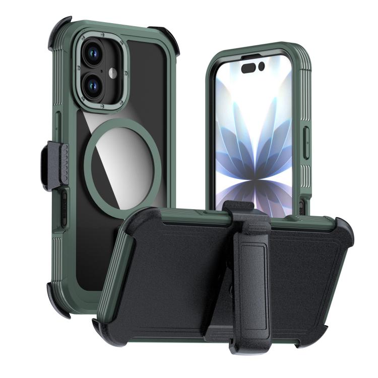 Coque de téléphone magnétique en acrylique à couverture complète avec clip arrière, pour iPhone 17 Pro Max, pour iPhone 17 Pro, pour iPhone 17, pour iPhone Air, pour iPhone 16 Pro Max, pour iPhone 16 Pro