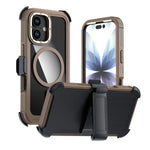 Coque de téléphone magnétique en acrylique à couverture complète avec clip arrière, pour iPhone 17 Pro Max, pour iPhone 17 Pro, pour iPhone 17, pour iPhone Air, pour iPhone 16 Pro Max, pour iPhone 16 Pro