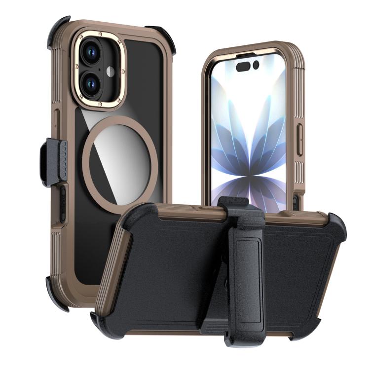 Coque de téléphone magnétique en acrylique à couverture complète avec clip arrière, pour iPhone 17 Pro Max, pour iPhone 17 Pro, pour iPhone 17, pour iPhone Air, pour iPhone 16 Pro Max, pour iPhone 16 Pro