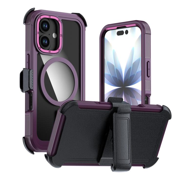 Coque de téléphone magnétique en acrylique à couverture complète avec clip arrière, pour iPhone 17 Pro Max, pour iPhone 17 Pro, pour iPhone 17, pour iPhone Air, pour iPhone 16 Pro Max, pour iPhone 16 Pro