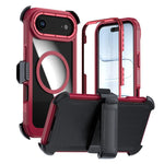 Coque de téléphone magnétique en acrylique à couverture complète avec clip arrière, pour iPhone 17 Pro Max, pour iPhone 17 Pro, pour iPhone 17, pour iPhone Air, pour iPhone 16 Pro Max, pour iPhone 16 Pro