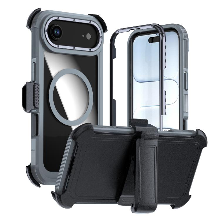 Coque de téléphone magnétique en acrylique à couverture complète avec clip arrière, pour iPhone 17 Pro Max, pour iPhone 17 Pro, pour iPhone 17, pour iPhone Air, pour iPhone 16 Pro Max, pour iPhone 16 Pro