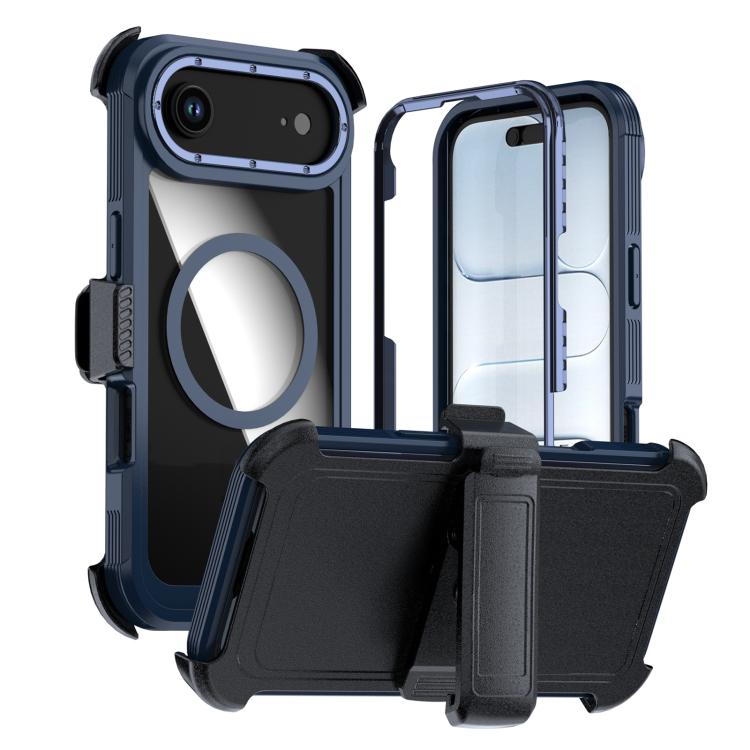 Coque de téléphone magnétique en acrylique à couverture complète avec clip arrière, pour iPhone 17 Pro Max, pour iPhone 17 Pro, pour iPhone 17, pour iPhone Air, pour iPhone 16 Pro Max, pour iPhone 16 Pro