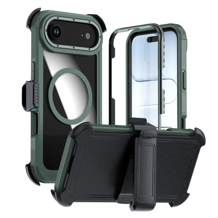 Coque de téléphone magnétique en acrylique à couverture complète avec clip arrière, pour iPhone 17 Pro Max, pour iPhone 17 Pro, pour iPhone 17, pour iPhone Air, pour iPhone 16 Pro Max, pour iPhone 16 Pro