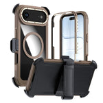 Coque de téléphone magnétique en acrylique à couverture complète avec clip arrière, pour iPhone 17 Pro Max, pour iPhone 17 Pro, pour iPhone 17, pour iPhone Air, pour iPhone 16 Pro Max, pour iPhone 16 Pro