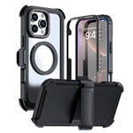 Coque de téléphone magnétique en acrylique à couverture complète avec clip arrière, pour iPhone 17 Pro Max, pour iPhone 17 Pro, pour iPhone 17, pour iPhone Air, pour iPhone 16 Pro Max, pour iPhone 16 Pro