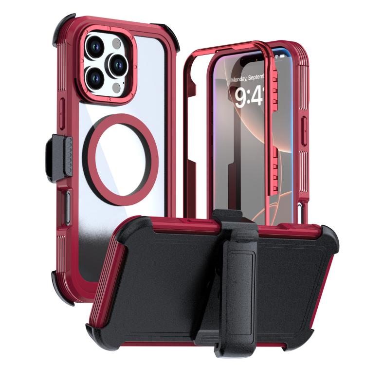 Coque de téléphone magnétique en acrylique à couverture complète avec clip arrière, pour iPhone 17 Pro Max, pour iPhone 17 Pro, pour iPhone 17, pour iPhone Air, pour iPhone 16 Pro Max, pour iPhone 16 Pro