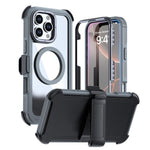 Coque de téléphone magnétique en acrylique à couverture complète avec clip arrière, pour iPhone 17 Pro Max, pour iPhone 17 Pro, pour iPhone 17, pour iPhone Air, pour iPhone 16 Pro Max, pour iPhone 16 Pro