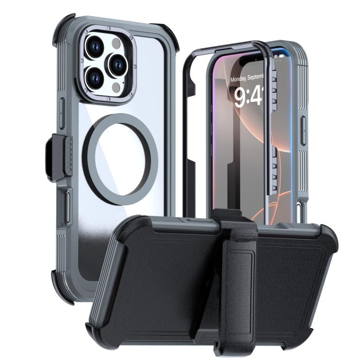 Coque de téléphone magnétique en acrylique à couverture complète avec clip arrière, pour iPhone 17 Pro Max, pour iPhone 17 Pro, pour iPhone 17, pour iPhone Air, pour iPhone 16 Pro Max, pour iPhone 16 Pro