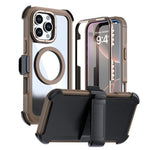 Coque de téléphone magnétique en acrylique à couverture complète avec clip arrière, pour iPhone 17 Pro Max, pour iPhone 17 Pro, pour iPhone 17, pour iPhone Air, pour iPhone 16 Pro Max, pour iPhone 16 Pro