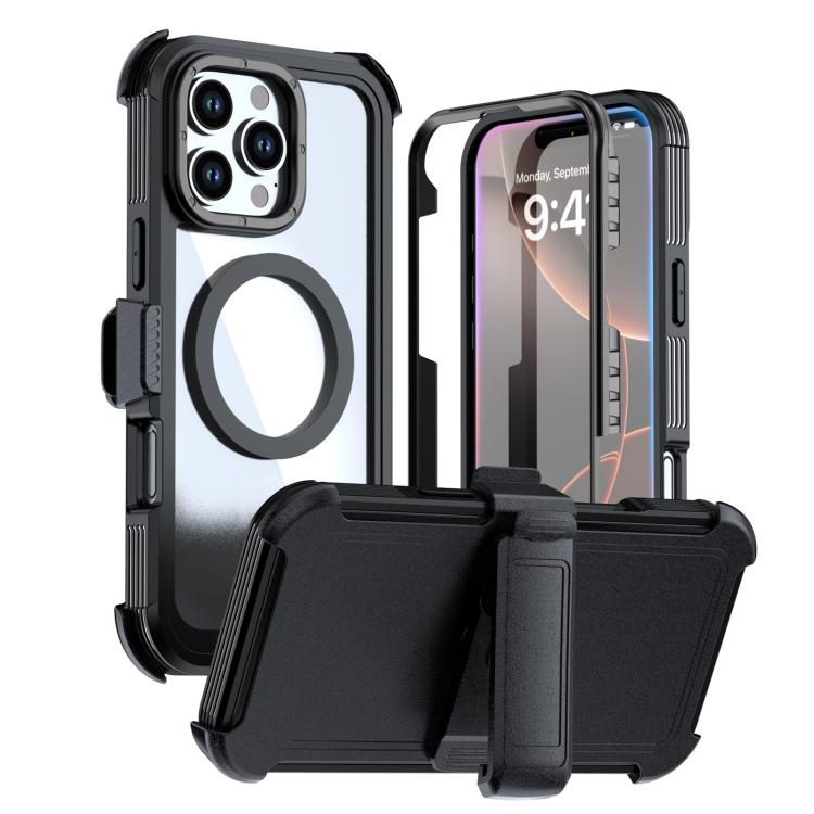 Coque de téléphone magnétique en acrylique à couverture complète avec clip arrière, pour iPhone 17 Pro Max, pour iPhone 17 Pro, pour iPhone 17, pour iPhone Air, pour iPhone 16 Pro Max, pour iPhone 16 Pro