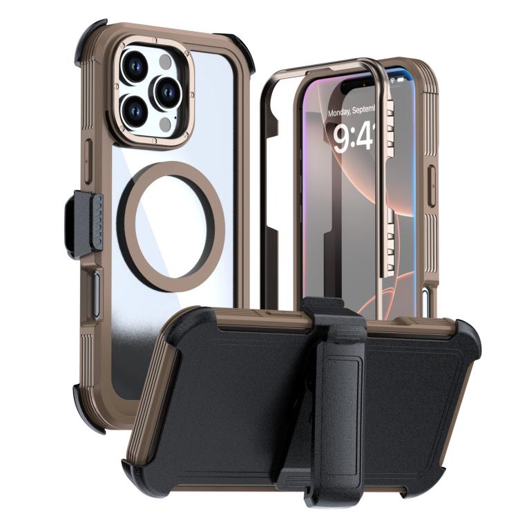 Coque de téléphone magnétique en acrylique à couverture complète avec clip arrière, pour iPhone 17 Pro Max, pour iPhone 17 Pro, pour iPhone 17, pour iPhone Air, pour iPhone 16 Pro Max, pour iPhone 16 Pro