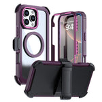 Coque de téléphone magnétique en acrylique à couverture complète avec clip arrière, pour iPhone 17 Pro Max, pour iPhone 17 Pro, pour iPhone 17, pour iPhone Air, pour iPhone 16 Pro Max, pour iPhone 16 Pro