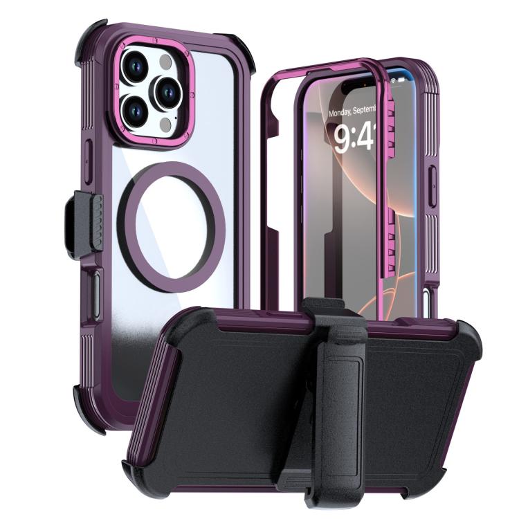 Coque de téléphone magnétique en acrylique à couverture complète avec clip arrière, pour iPhone 17 Pro Max, pour iPhone 17 Pro, pour iPhone 17, pour iPhone Air, pour iPhone 16 Pro Max, pour iPhone 16 Pro