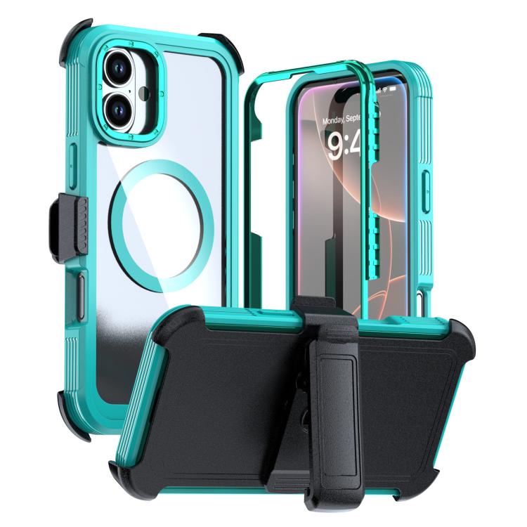 Coque magnétique en acrylique à couverture complète avec clip arrière, Pour iPhone 16 Plus, Pour iPhone 16, Pour iPhone 15 Pro Max, Pour iPhone 15 Pro, Pour iPhone 15 Plus / 14 Plus, Pour iPhone 15