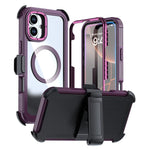 Coque magnétique en acrylique à couverture complète avec clip arrière, Pour iPhone 16 Plus, Pour iPhone 16, Pour iPhone 15 Pro Max, Pour iPhone 15 Pro, Pour iPhone 15 Plus / 14 Plus, Pour iPhone 15