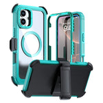 Coque magnétique en acrylique à couverture complète avec clip arrière, Pour iPhone 16 Plus, Pour iPhone 16, Pour iPhone 15 Pro Max, Pour iPhone 15 Pro, Pour iPhone 15 Plus / 14 Plus, Pour iPhone 15
