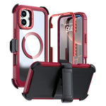 Coque magnétique en acrylique à couverture complète avec clip arrière, Pour iPhone 16 Plus, Pour iPhone 16, Pour iPhone 15 Pro Max, Pour iPhone 15 Pro, Pour iPhone 15 Plus / 14 Plus, Pour iPhone 15