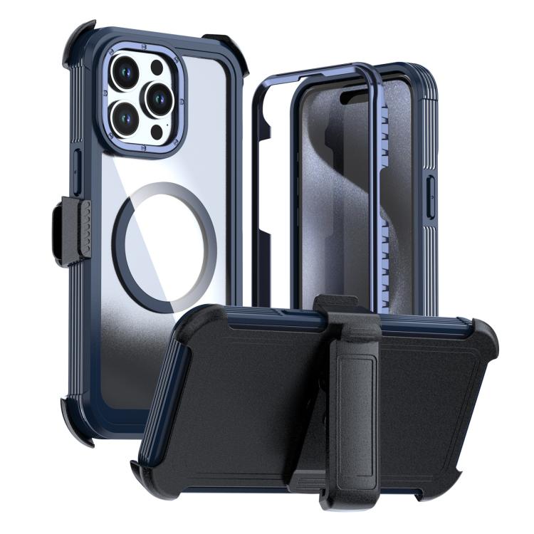 Coque magnétique en acrylique à couverture complète avec clip arrière, Pour iPhone 16 Plus, Pour iPhone 16, Pour iPhone 15 Pro Max, Pour iPhone 15 Pro, Pour iPhone 15 Plus / 14 Plus, Pour iPhone 15